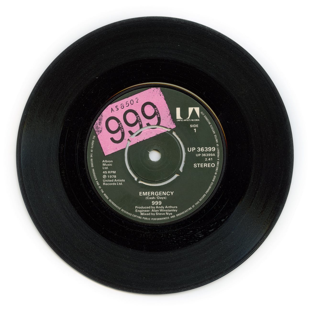 black and gray vinyl record